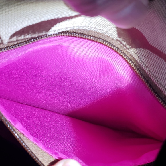 Coach Pink and Brown Crossbody Bag - Picture 5 of 5